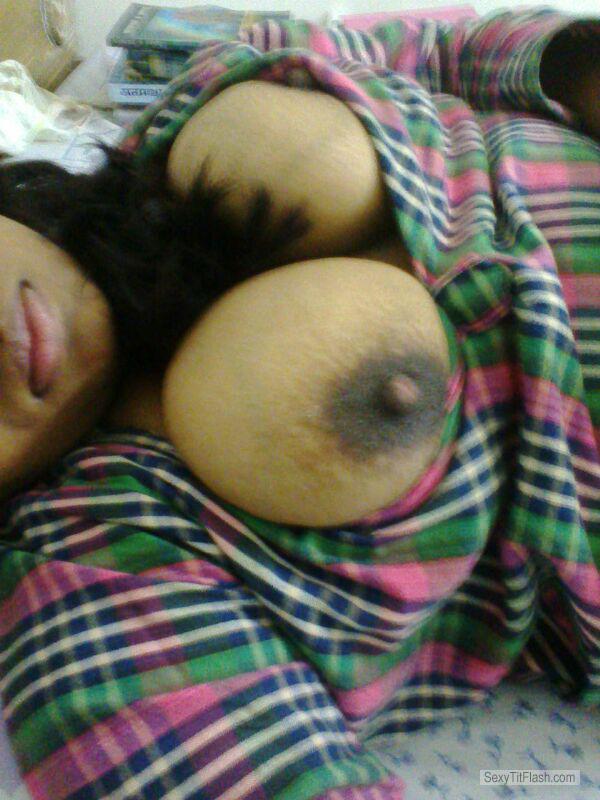 Tit Flash: My Very Big Tits (Selfie) - Topless Shiuli Das from India